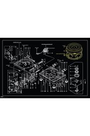 Steez Gramofon Technics 1200 - plakat 91,5x61 cm