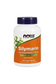 Now Foods Silymarin (Ostropest) & Turmeric (Kurkuma) 150 mg Suplement diety 120 kaps.