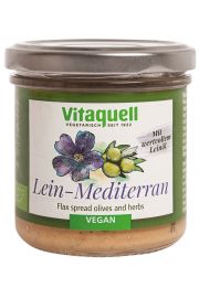 Vitaquell Pasta kanapkowa z olejem lnianym, oliwkami, zioami 130 g Bio