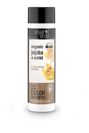 Organic Shop Organic Jojoba & Orchid Glowing Color Shampoo szampon do wosw farbowanych 280 ml