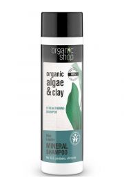 Organic Shop Organic Algae & Clay Strengthening Shampoo wzmacniajacy szampon do wosw 280 ml