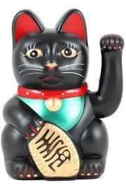 Maneki Neko, Czarny Chiski Kot Przynoszcy Szczcie