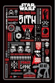 Star Wars Gwiezdne Wojny - Ciemna Strona Infografika - plakat 61x91,5 cm