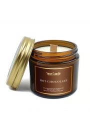 Your Candle wieca sojowa zapachowa z drewnianym knotem hot chocolate 120 ml