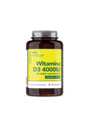 Vitamedicus Witamina D3 4000 IU dla otyych suplement diety 120 kaps.