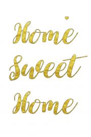 Home sweet home – plakat 21x29,7 cm