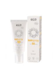 Eco Cosmetics SPF 50 Spray na soce z Q10 Tonowany, z granatem i olejem z pestek maliny, 100 ml