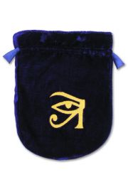 Aksamitny woreczek na karty Tarota – Oko Horusa