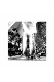 Times Square BW New York - plakat premium 40x40 cm
