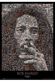 Bob Marley - mozaika skadajca si z kilku tysicy zdj z Bobem - plakat 61x91,5 cm