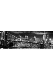 Nowy Jork Wiea Wolnoci Noc - plakat 158x53 cm