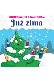 Kolorowanki z naklejkami. Już zima