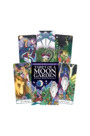 Tarot of a Moon Garden, karty bez ramki, fioletowe