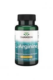 Swanson L-arginina 500 mg - suplement diety 100 kaps.