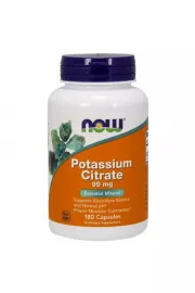 Now Foods Potassium Citrate (Cytrynian Potasu) 99mg suplement diety 180 kaps.