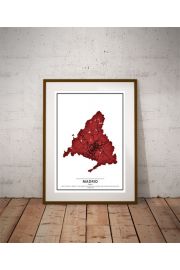 Crimson Cities - Madrid - plakat 50x70 cm