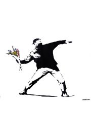 Banksy Zamieszki - plakat 59,4x42 cm