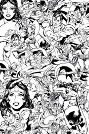 DC Comics Pokoloruj Mnie - plakat do kolorowania