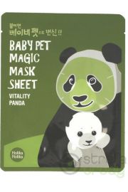 Holika Holika Baby Pet Magic Mask Sheet Vitality Panda witaminowa maseczka pielgnacyjna do twarzy na bawenianej pachcie 1 szt.