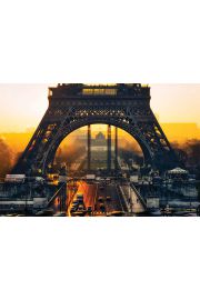 Pary Wiea Eiffel Wschd Soca - plakat z miastem 91,5x61 cm
