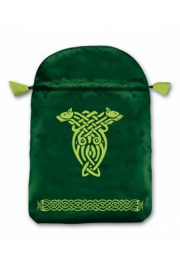 Satynowy woreczek z symbolem celtyckim (na karty tarota)