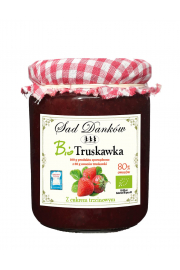 Sad Dankw Truskawka 80% z cukrem trzcinowym 260 g Bio