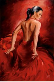 Tancerka Flamenco - plakat 61x91,5 cm