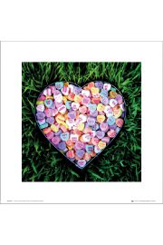 Madalenes Hearts Sweets - plakat premium 40x40 cm