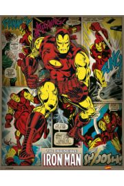 Marvel Comics - Iron Man Retro - plakat 40x50 cm