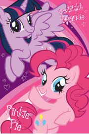 My Little Pony Twilight Sparkle  Pinkie Pie - plakat