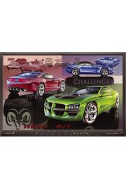 Dodge Challenger Historia - plakat