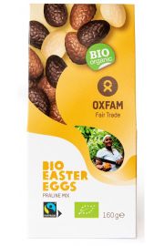 Oxfam Fair Trade Praliny czekoladowe - jajka wielkanocne mix 160 g Bio