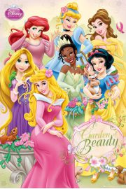 Disney Princess garden - Ksiniczki - plakat 61x91,5 cm