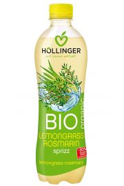 Hollinger Napj gazowany trawa cytrynowa - rozmaryn 500 ml Bio