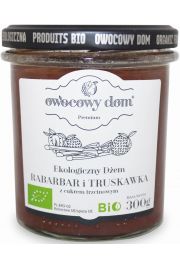 Owocowy Dom Dem rabarbar i truskawka z cukrem trzcinowym 290 g Bio
