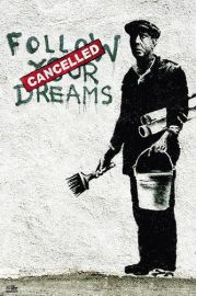 Banksy Podaj za Marzeniami - plakat 61x91,5 cm