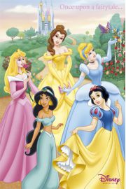 Ksiniczki - Disney Princess - Dawno Dawno Temu ... - plakat 61x91,5 cm
