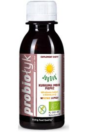 Joy Day Suplement diety napój probiotyczny kurkuma, imbir, pieprz 125 ml Bio