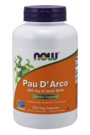 Now Foods Pau D`Arco 500 mg Suplement diety 250 kaps.