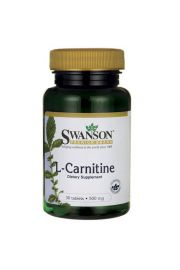 Swanson l-karnityna (l-carnitine) 500mg 30 tabl