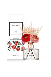 Cocodor Dyfuzor zapachowy z patyczkami i prawdziwymi kwiatami Flower Camellia Lovely Peony PDI30428 200 ml