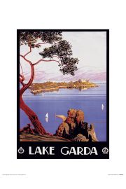 Piddix Jezioro Garda - plakat premium 30x40 cm