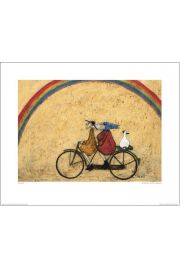 Sam Toft Para na rowerze, Tcza - plakat premium 50x40 cm