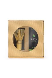 Moya Matcha Zestaw herbata zielona matcha codzienna japoska & mioteka bambusowa chasen 30 g Bio