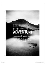 Adventure Lets Go - plakat premium 40x50 cm