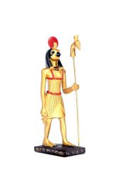 Zoty Horus trzymajcy Krzy Ankh z lask
