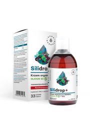 Aura Herbals Silidrop+ Krzem organiczny MMST Silicium G5 + bor Suplement diety w pynie 500 ml