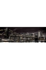 Nowy Jork Noc Frank Assaf - plakat 158x53 cm