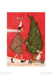 Sam Toft Little Silent Christmas Tree - plakat premium 30x40 cm