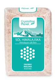 Crystalline Planet Sól himalajska różowa drobno mielona 600 g